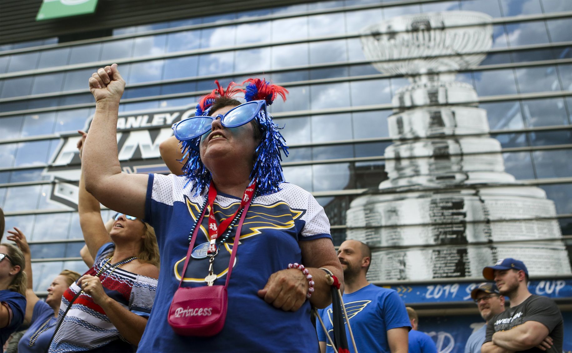 Blues fans arrive for Game 6 of the Stanley Cup Finals